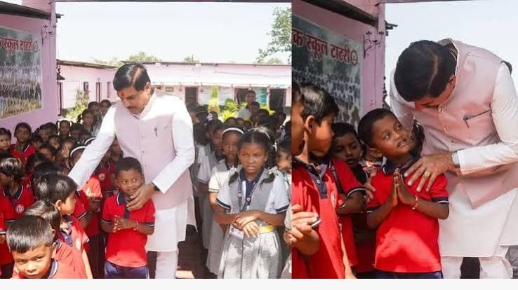 बच्चों के बीच पहुंचे CM मोहन, मंडला में सादगी से दिया बड़ा सियासी संदेश