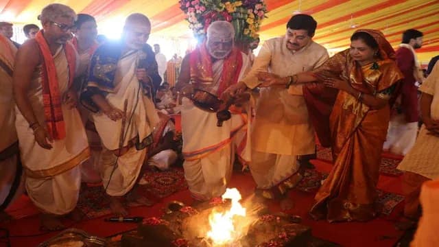 ओंकारेश्वर से सीएम मोहन यादव का बड़ा सांस्कृतिक संदेश, पंचायतन मंदिर की रखी नींव, होगी एकात्म यात्रा