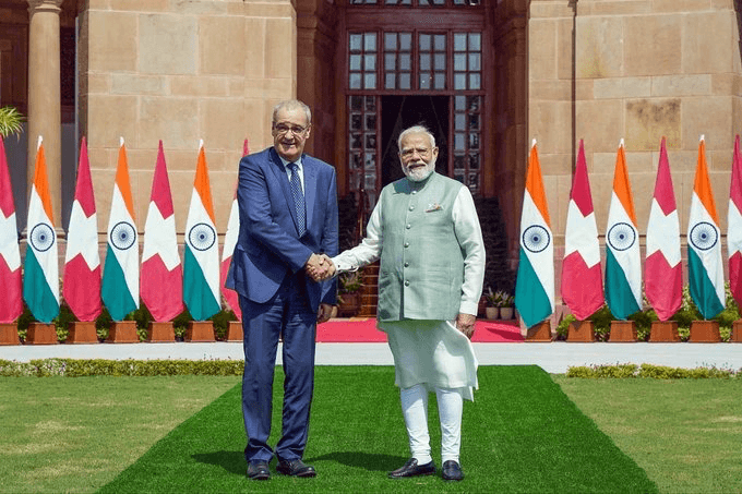 भारत-स्विट्जरलैंड साझेदारी को नई उड़ान, PM मोदी-गाइ परमेलिन की बैठक में डिफेंस और न्यूक्लियर एनर्जी पर बनी बात