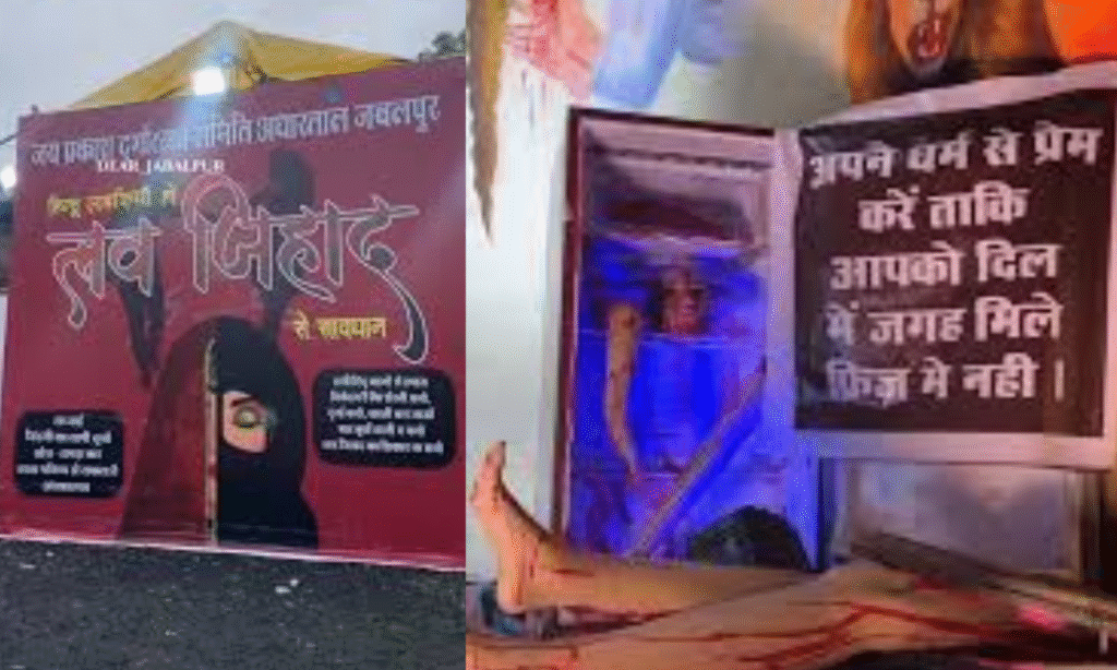 Jabalpur Love Jihad Theme Pandal