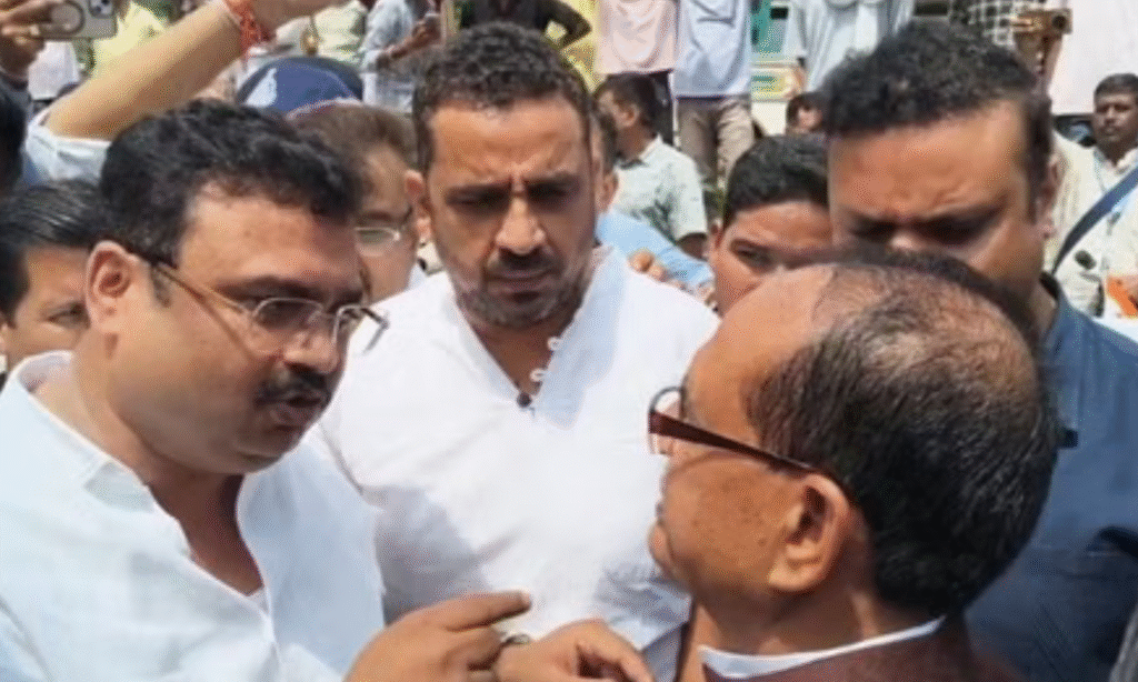 Satna News Union Minister Shivraj convoy stopped