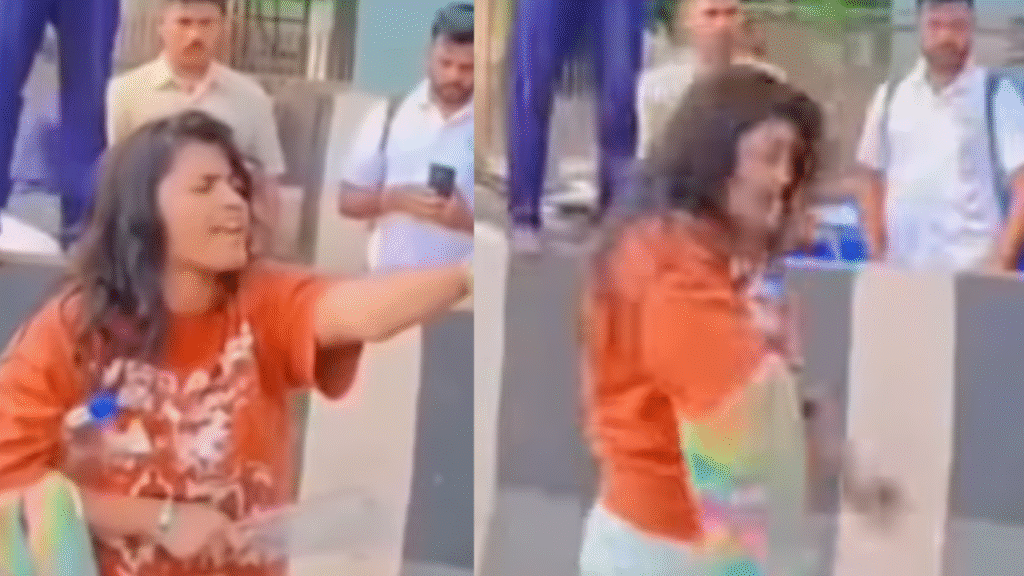 Bhopal Viral Video : रानी कमलापति रेलवे स्टेशन के बाहर महिला ने किया हंगामा