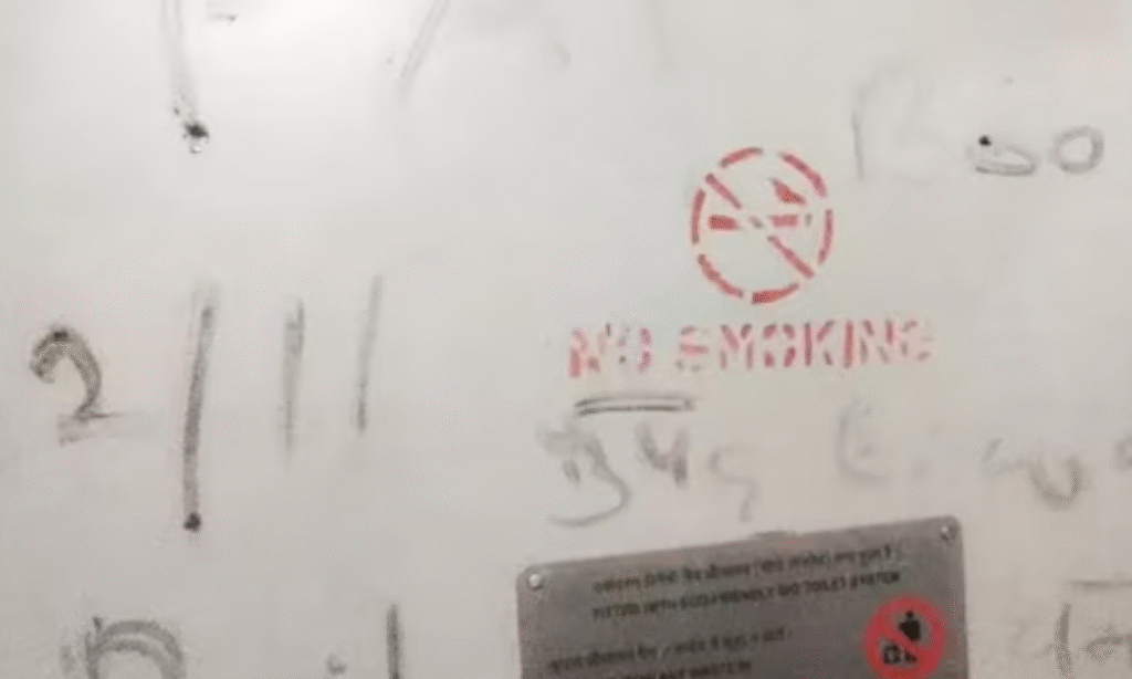 Narmadapuram News : महानगरी एक्सप्रेस के बाथरूम में लिखा 'पाक जिंदाबाद'