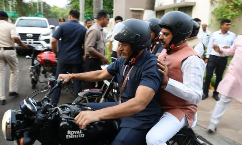CM Mohan Yadav Bullet Ride